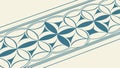 Abstract Circular Geometric Pattern, Symmetrical Repeating Design, vector design Generative AI Royalty Free Stock Photo