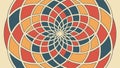 Abstract circular geometric pattern with triangular curved segments dynamic vector design Generative AI Royalty Free Stock Photo