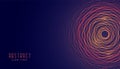 Abstract circular glowing lines background design illustration