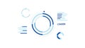 Abstract Circular Loading Indicators and Data Visualization Elements Royalty Free Stock Photo