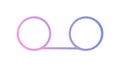 Abstract Circular Loop Icon for Continuous Cycle, vector design Generative AI Royalty Free Stock Photo