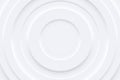 Abstract circular modern wallpaper design. Gray futuristic circle background in neomorphism style. Geometric round empty