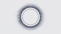 Halftone Pattern Forms Concentric Circles on Light Background in Studio Shot Royalty Free Stock Photo