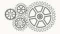 Abstract circular pattern, dynamic concentric rings and optical design, vector design Generative AI Royalty Free Stock Photo