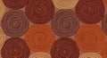 Abstract Circular Pattern in Earth Tones Royalty Free Stock Photo