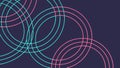 Abstract circular pattern with overlapping lines, modern art design vector design Generative AI Royalty Free Stock Photo
