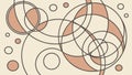 Abstract Circular Patterns, Dynamic Art Design, vector design Generative AI Royalty Free Stock Photo