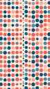 Abstract Circular Pixelated Pattern on Cream Background with Gradient Effect Royalty Free Stock Photo