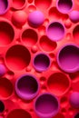 Abstract Circular Red And Pink Shapes Royalty Free Stock Photo