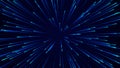 Abstract circular speed background. Starburst dynamic lines pattern. Abstract data flow background. 3D rendering Royalty Free Stock Photo