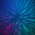 Abstract circular speed background. Centric motion of star trails. Starburst dynamic lines or rays. 3D rendering Royalty Free Stock Photo