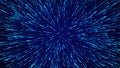 Abstract circular speed background. Starburst dynamic lines pattern. Abstract data flow background. 3D rendering Royalty Free Stock Photo