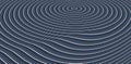 Abstract circular striped background. Pattern with optical illusion. 3D geometrical vector illustration