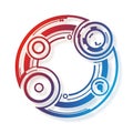 Abstract Circular Technology Diagram Royalty Free Stock Photo