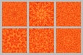 Abstract circular tile pattern mosaic background design set Royalty Free Stock Photo