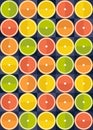 Abstract citrus poster.