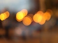 Abstract city light blur blinking background. Soft focus Royalty Free Stock Photo