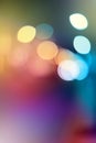 Abstract city lights blur blinking background. Soft focus. Royalty Free Stock Photo