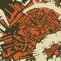 Abstract city map background Royalty Free Stock Photo
