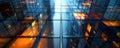 Abstract Cityscape with Glass and Light Reflections A Visual Representation of Structuring for Expansion through Constructing,