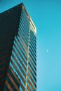 Abstract Cityscape, Skyscraper against blue sky Royalty Free Stock Photo