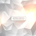 Abstract clean gray white background in low poly style