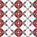 Abstract clean white texture or background with modern red pattern made seamless