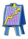 Abstract Clipart of a chart on board
