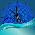 Abstract clock background Royalty Free Stock Photo