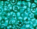 Abstract Clock Cogs Green Background Royalty Free Stock Photo