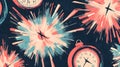 Abstract Clock Explosion Time Flies Good Resolution Stock Photo Royalty Free Stock Photo