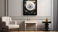 Abstract Clock And Terry Redlin Inspired Decor For Living Room