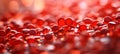 Abstract close up of blood cells on blurred background with copy space for text placement