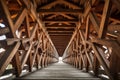 abstract close-up of bridges wooden beams