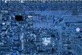 Close up of Circuits Electronic on Mainboard Technology computer background logic board,cpu motherboard,Main board,sys Royalty Free Stock Photo