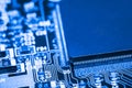Close up of Circuits Electronic on Mainboard Technology computer background logic board,cpu motherboard,Main board,sys Royalty Free Stock Photo