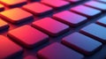 abstract close-up of colorful illuminated keyboard keys