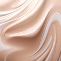 Abstract close up cream tone fluid liquid cosmetic