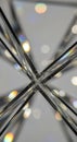 Abstract Prismatic Intersection with Bokeh Lights Royalty Free Stock Photo