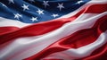 Abstract close Up Macro USA American Stars Stripes Flag. Royalty Free Stock Photo