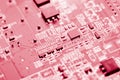 Abstract,close up of Mainboard Electronic background. Royalty Free Stock Photo