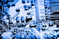 Abstract,close up of Mainboard Electronic background. Royalty Free Stock Photo