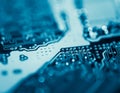 Abstract,close up of Mainboard Electronic background. logic board,cpu motherboard,circuit,system board,mobo Royalty Free Stock Photo