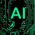 Abstract,close up of Mainboard Electronic computer background. artificial intelligence, ai Royalty Free Stock Photo