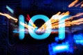Abstract,close up of Mainboard Electronic computer background. IOT,Internet of Things Royalty Free Stock Photo