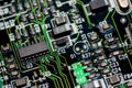 Abstract,close up of Mainboard Electronic computer background logic board,cpu motherboard,Main board,system board,mobo Royalty Free Stock Photo