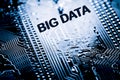 Abstract,close up of Mainboard Electronic computer background. Big data Royalty Free Stock Photo