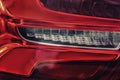 Abstract close up picture of car red light Royalty Free Stock Photo