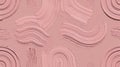 Abstract Brushstrokes Forming Geometric Shapes in Blush Pink Color Royalty Free Stock Photo