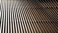 Abstract close-up view of modern copper ventilated on building.